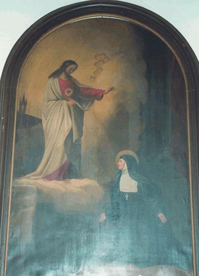 alacoque0003.jpg - Margareta Maria Alacoque, Gemälde im Heimsuchungskloster in Beuerberg, Bayern