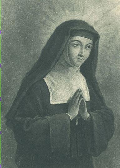 alacoque0012.jpg - Margareta Maria Alacoque, Gebetsbildchen aus dem Heimsuchungskloster in Pielenhofen, Bayern