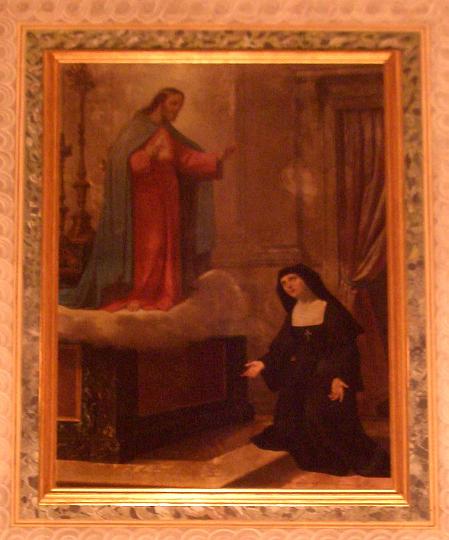 alacoque0046.jpg - Margareta Maria Alacoque, Gemälde im Heimsuchungskloster Bologna, Italien