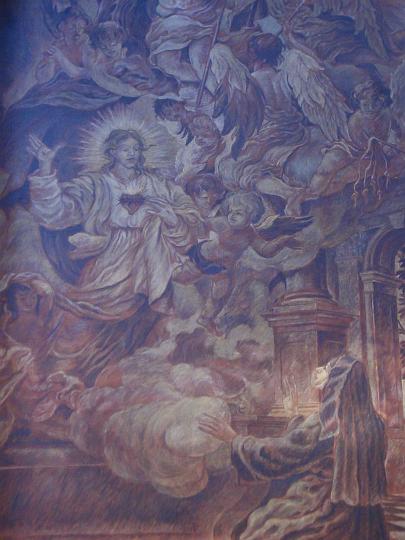 alacoque0060.jpg - Margareta Maria Alacoque, Gemälde im ehemaligen Heimsuchungskloster im Damenstift München, Bayern