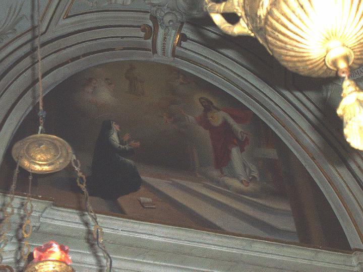 alacoque0069.jpg - Margareta Maria Alacoque, Gemälde in einer Kirche in Rom, Italien