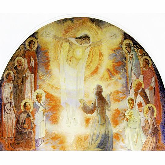 alacoque0084.jpg - Margareta Maria Alacoque, Altarmosaik in der Kirche des Heimsuchungskloster Paray-le-Monial, Frankreich