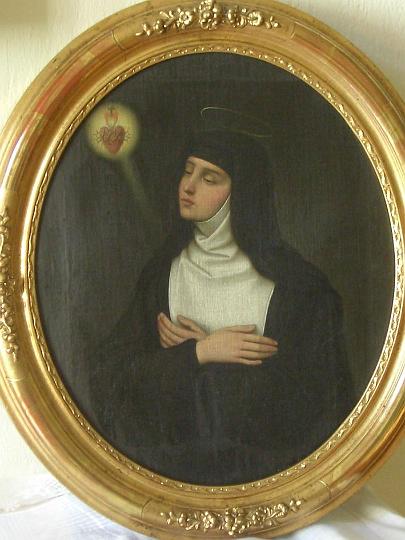 alacoque0089.jpg - Margareta Maria Alacoque, Gemälde im Heimsuchungskloster Pielenhofen, Bayern