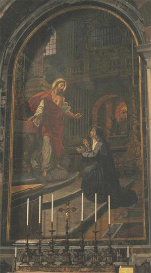 alacoque0133.jpg - Margareta Maria Alacoque, Gemälde im Petersdom in Rom, Vatikan