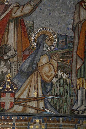 alacoque0189.jpg - Margareta Maria Alacoque, Altarmosaik in der Kirche Notre Dame des Le Mans in Vongy, Frankreich