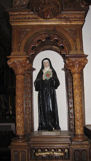 alacoque0193.jpg - Margareta Maria Alacoque, Statue in der Pfarrkirche von Traberg, Oberösterreich