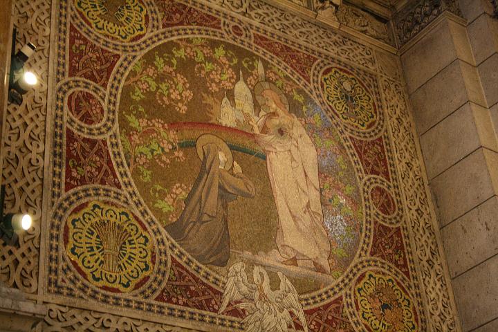 alacoque0197.jpg - Margareta Maria Alacoque, Mosaik in der Kirche Sacre Coeur, Paris, Frankreich