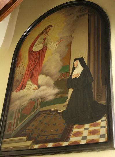 alacoque0209.jpg - Margareta Maria Alacoque, Gemälde im heutigen Heimsuchungskloster von Moulins, Frankreich