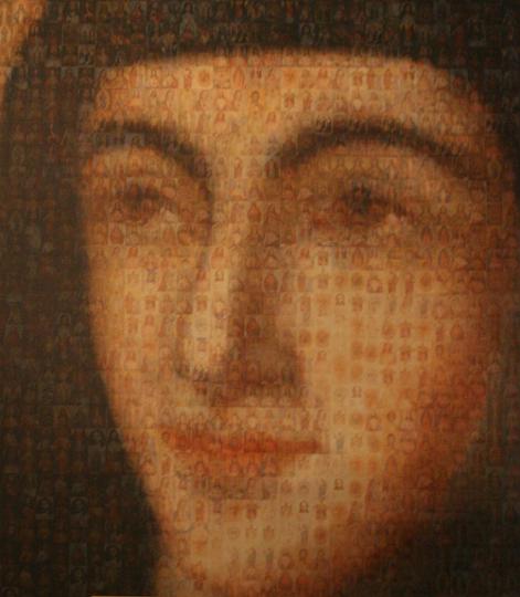 alacoque0221.jpg - Gemälde in der Basilika der Heimsuchung von Annecy, Frankreich