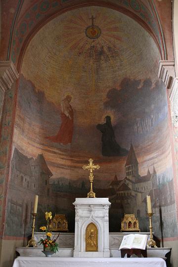 verosvres_taufkirche_06.jpg - Seitenaltar in der Pfarrkirche von Verosvres, Frankreich, Geburtsort der heiligen Margareta Maria Alacoque