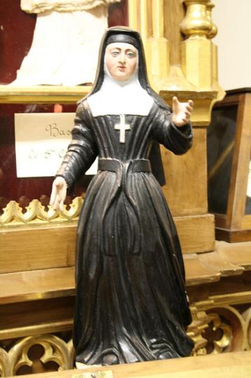 Chantal135.jpg - Statue im Heimsuchungskloster von Annecy, Frankreich