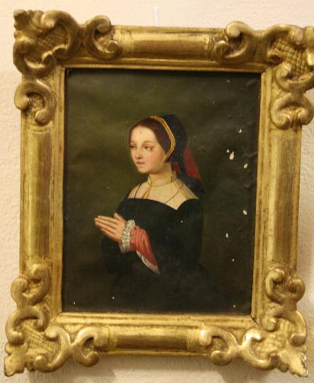 Chantal136.jpg - Johanna mit 20 Jahren, Gemälde im Heimsuchungskloster von Annecy, Frankreich