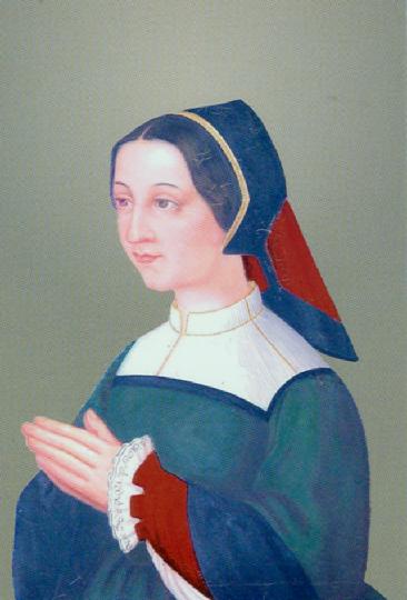 Chantal60.jpg - Johanna mit 20 Jahren, nach einem Gemälde im Heimsuchungskloster von Annecy, Frankreich