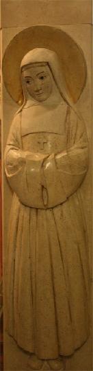 Chantal93.jpg - Relief in der Krypta des Mutterhauses der Oblatinnen des hl. Franz von Sales in Troyes, Frankreich